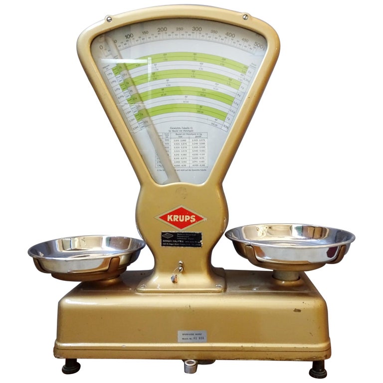 Midcentury Streamline Grocery Kitchen Scale, Germany