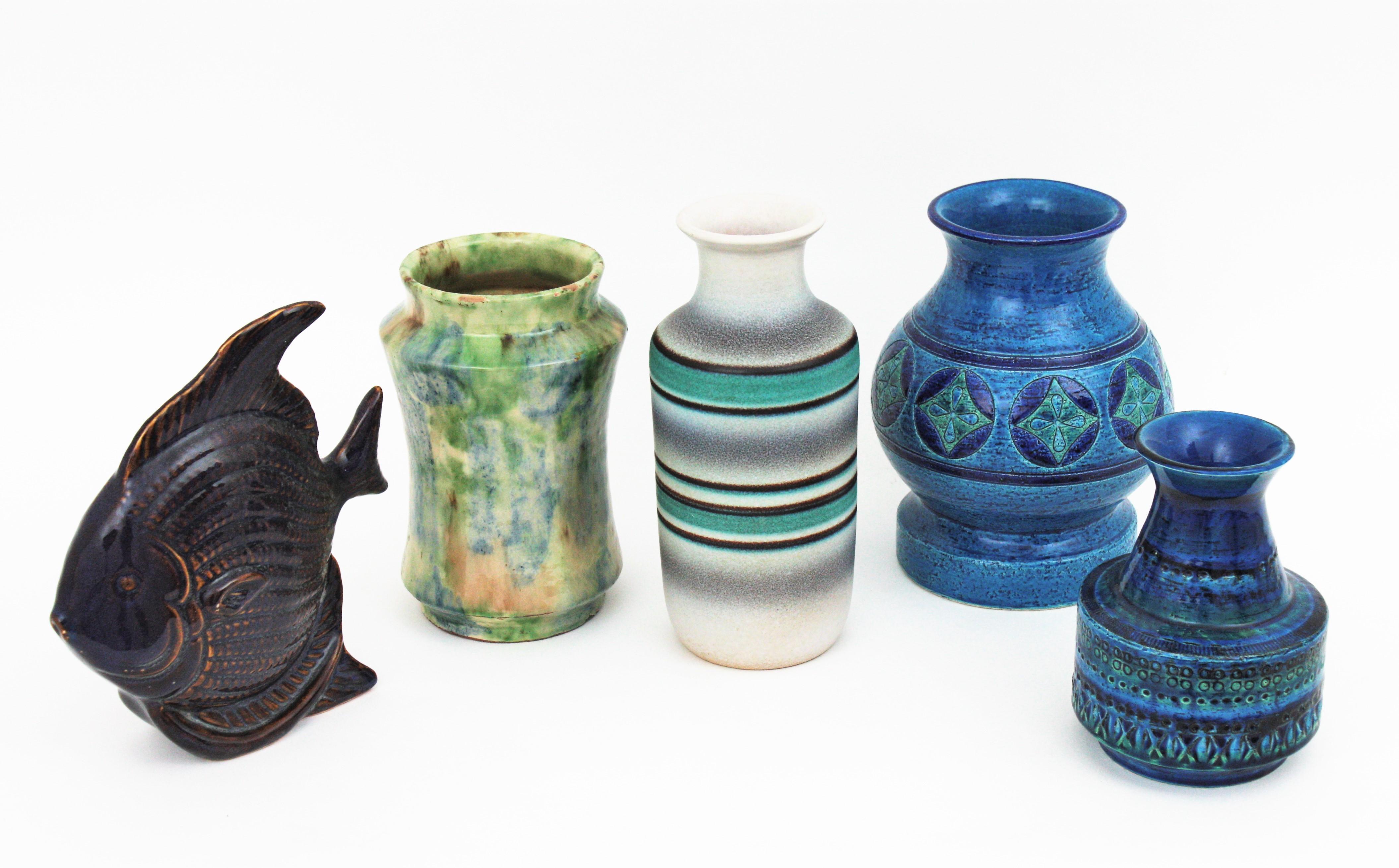 Spanish Ceramic Vase by Serra, 1960s For Sale 3