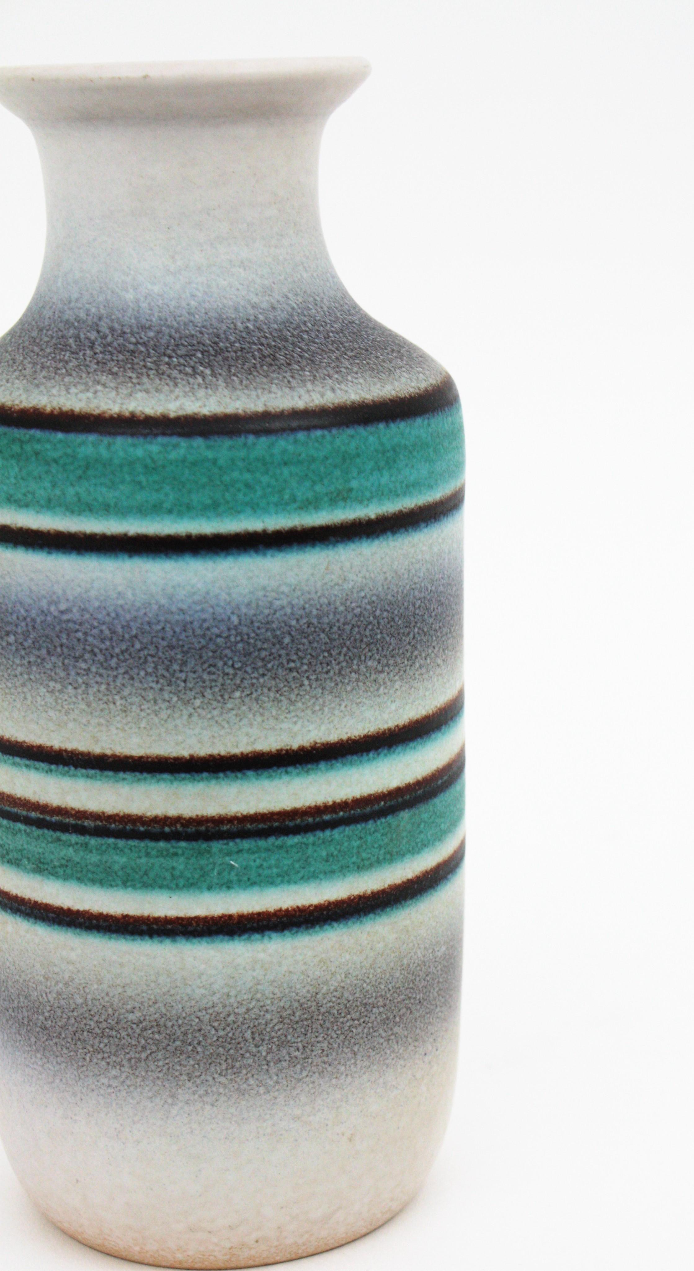 Mid-Century Modern Spanish Ceramic Vase by Serra, 1960s For Sale