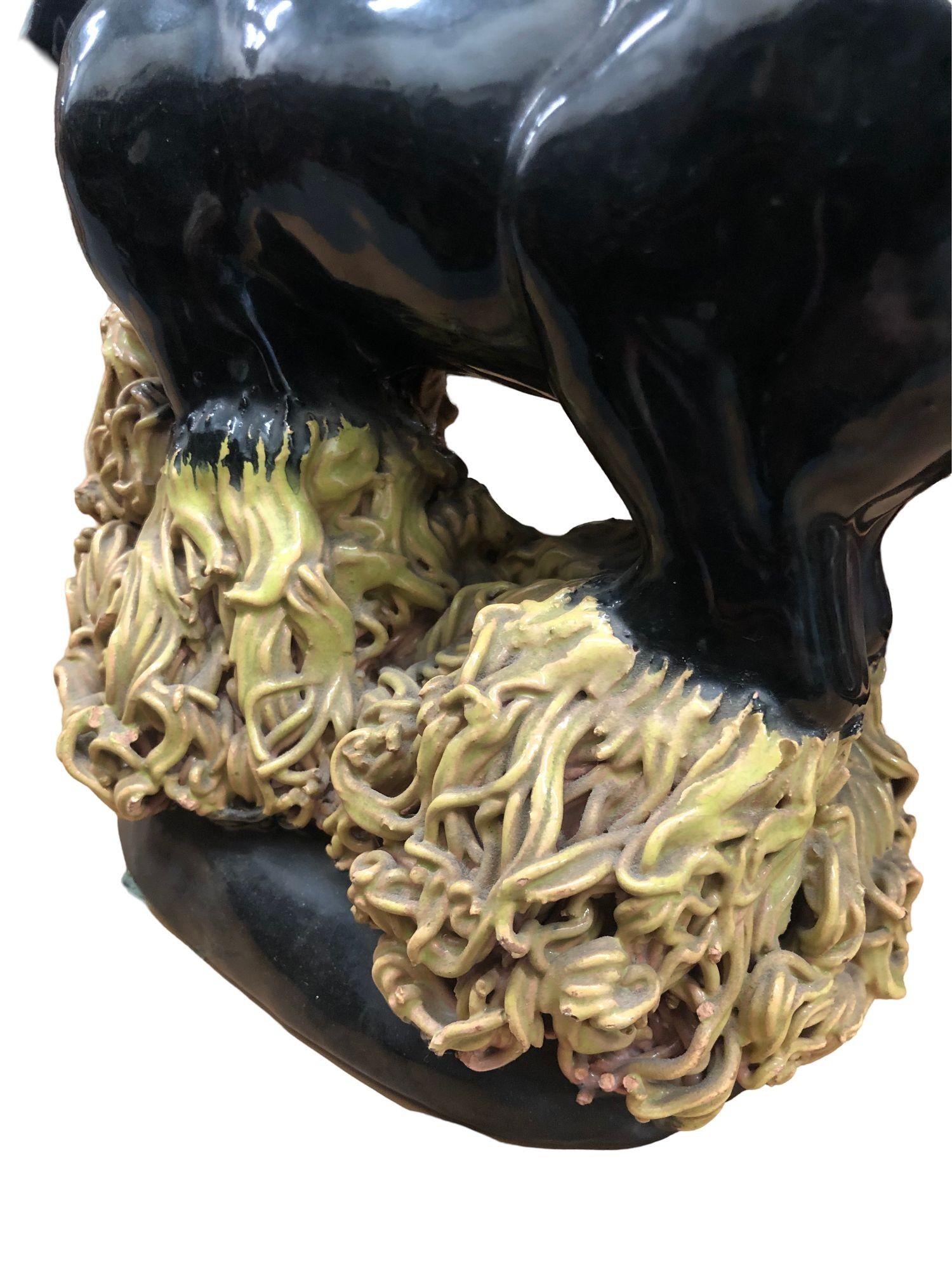 Mid-Century moderno Studio A Midcentury Art Pottery Cavallo Clydesdale in vendita