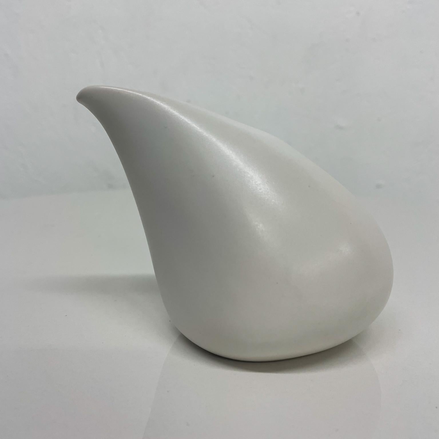 Mid-Century Modern Midcentury Modern Studio Pottery Sculptural Pearl Creamer Signed Art 1970s