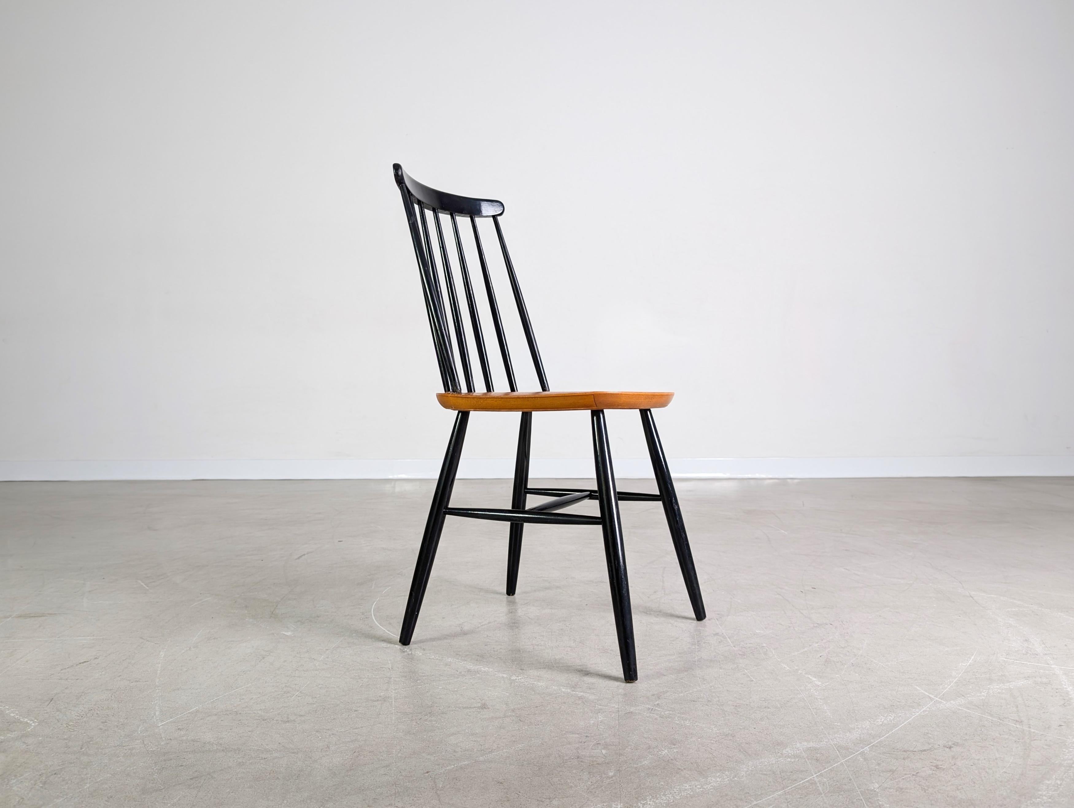 Midcentury Stuhl Ilmari Tapiovaara Vintage dänisches Design Teak im Angebot 1