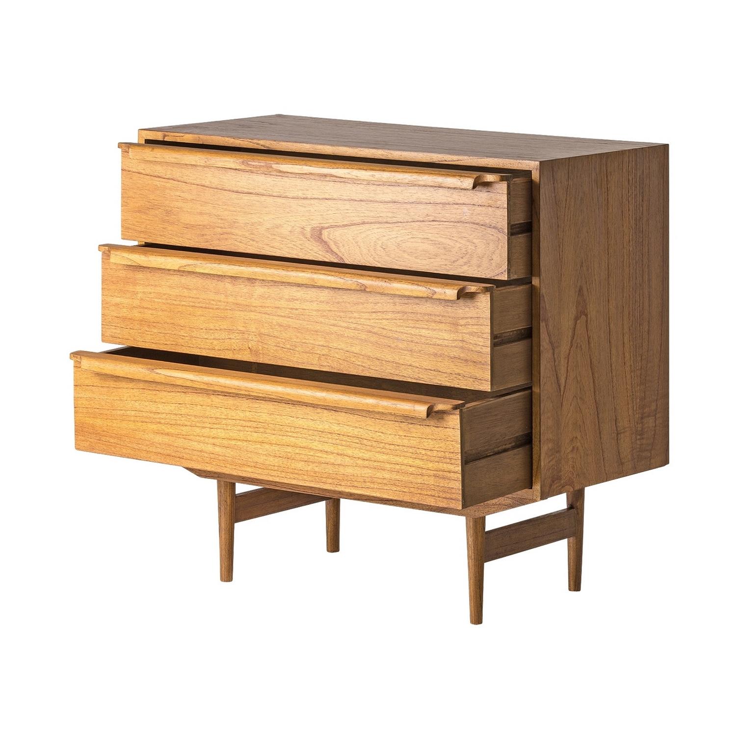 Scandinavian Modern Midcentury Style and Danish Design Wooden Chest of Drawers