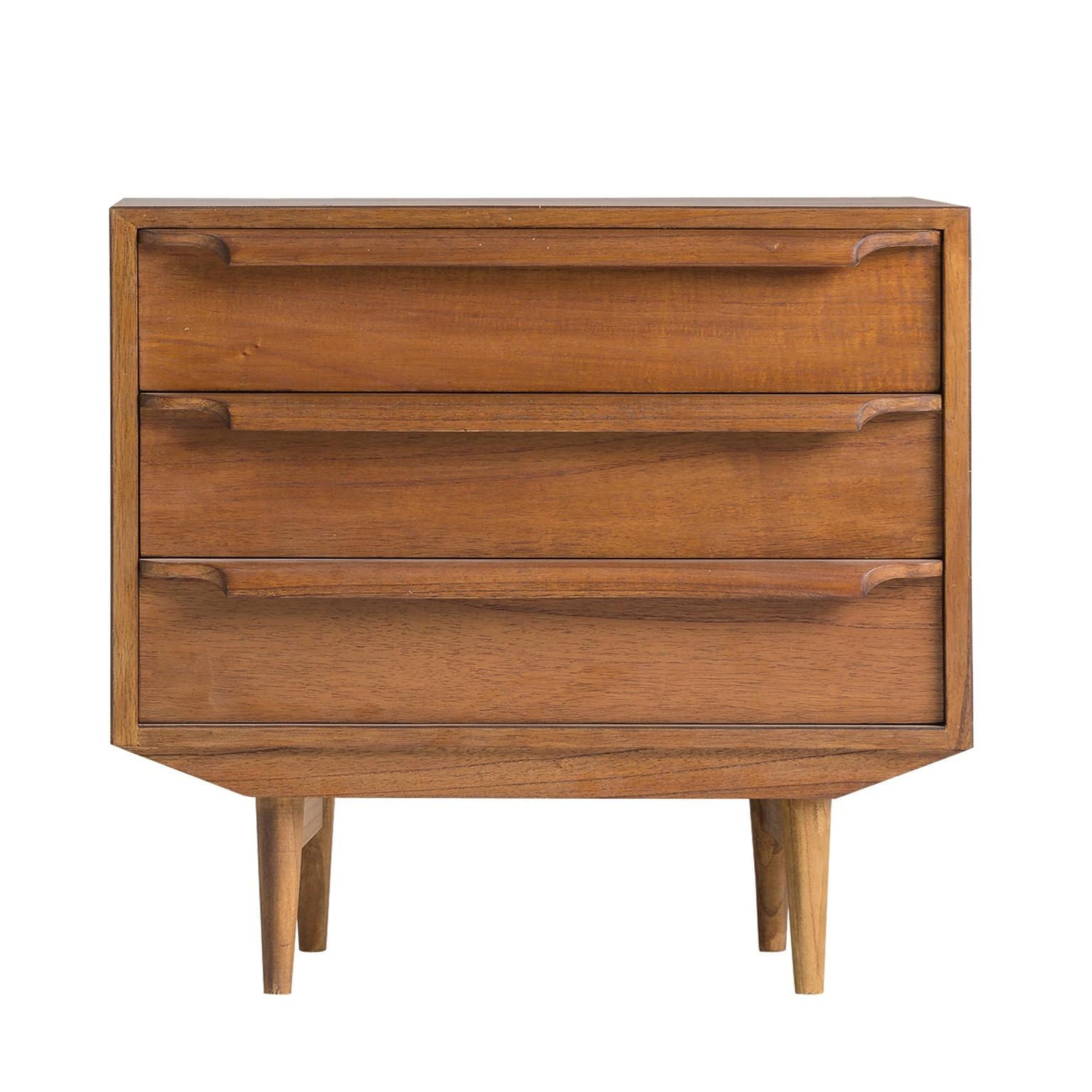 Spanish Midcentury Style and Danish Look Chest of Drawers