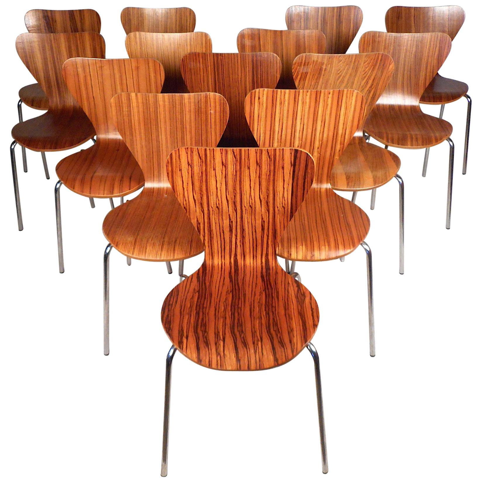 Midcentury Style Bentwood Stacking Chairs