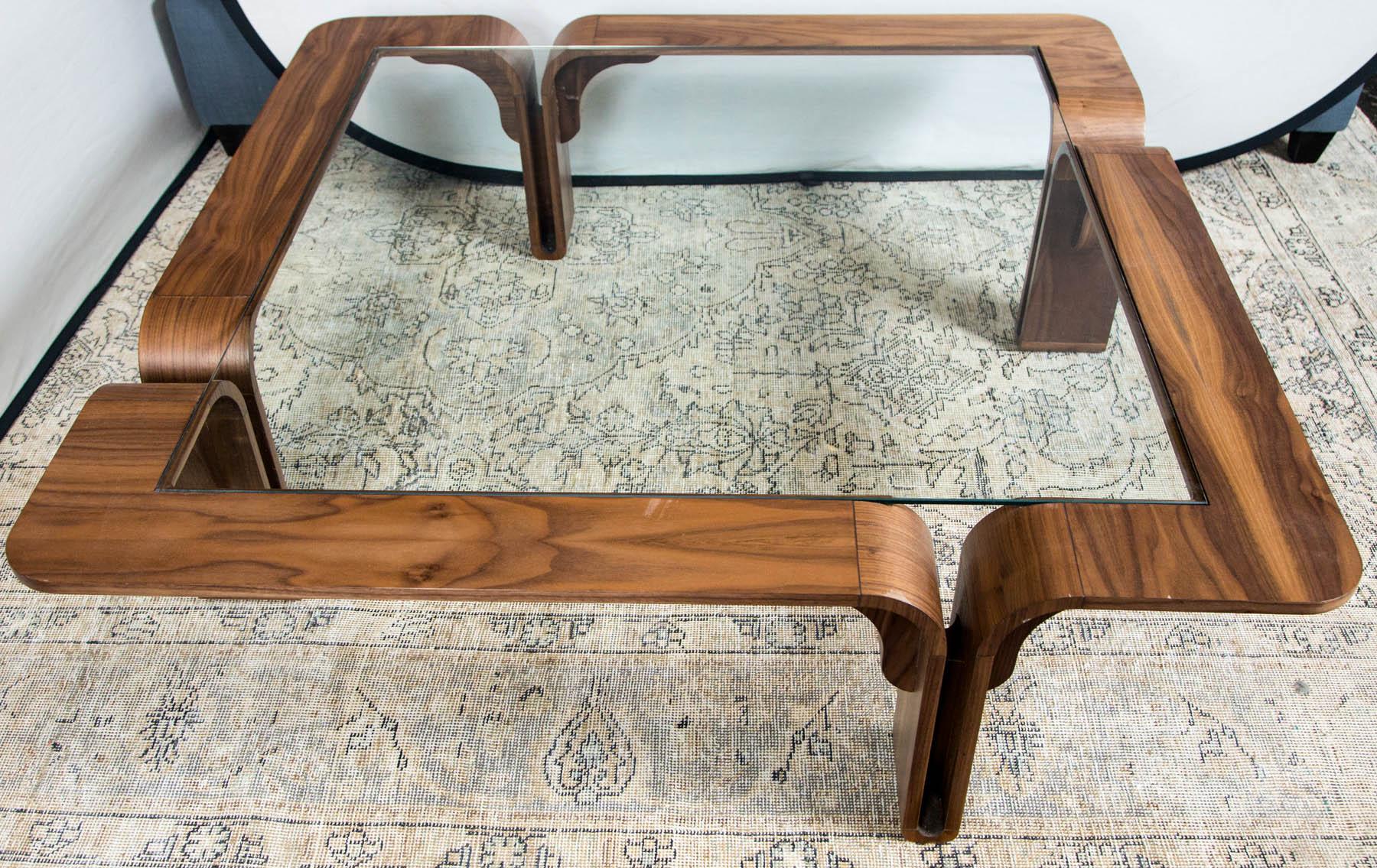 Contemporary Midcentury Style Coffee Table For Sale