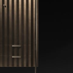 Midcentury Style, Taylor Cabinet, a Metal and Bronze Cabinet, Made in Italy