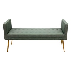 Midcentury Style Upholstered Bench
