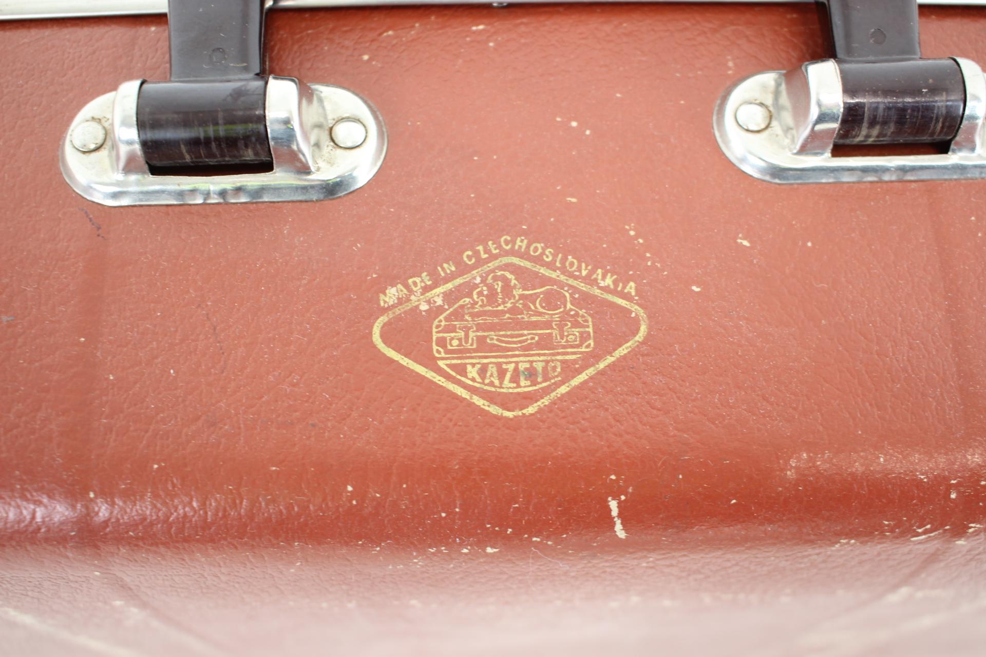 Metal Midcentury Suitcase, circa 1960s For Sale