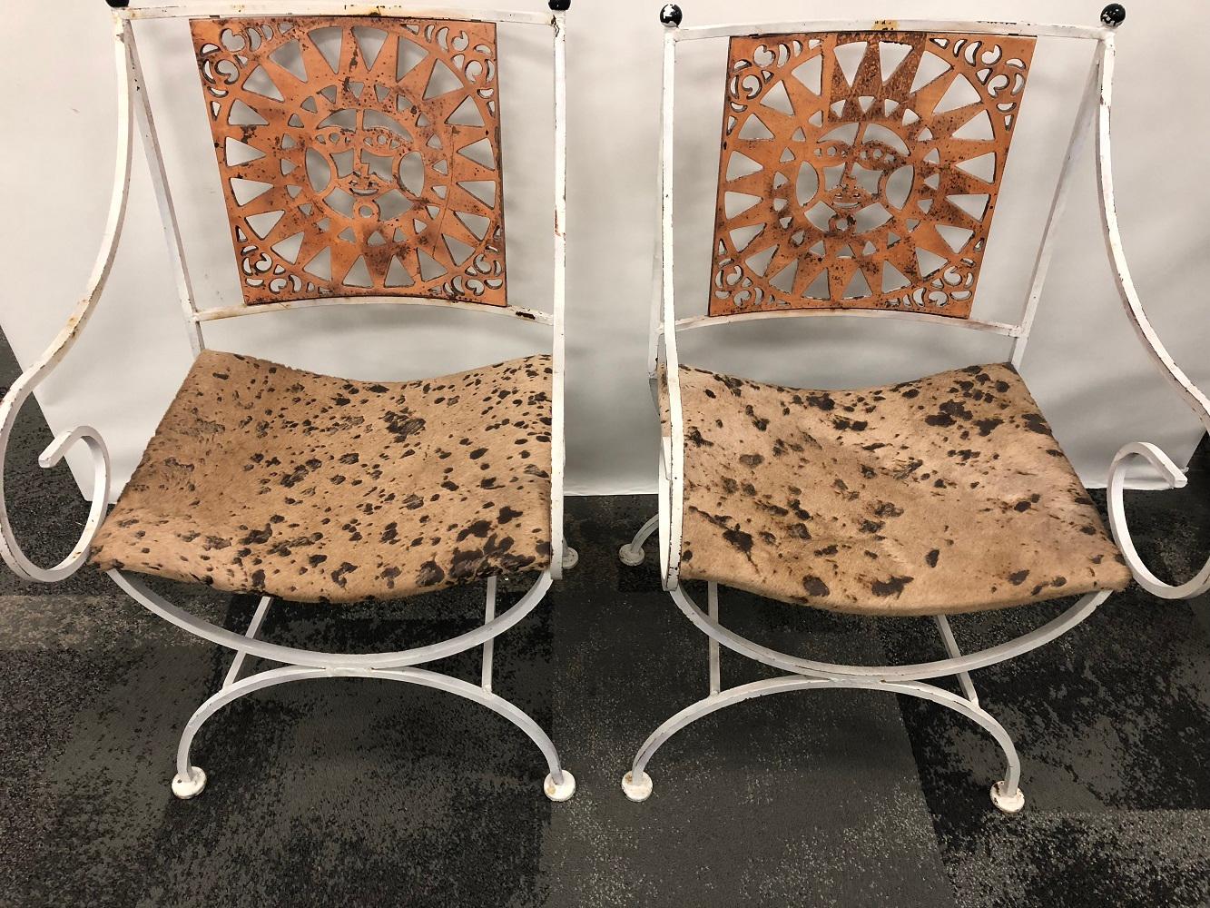 American Midcentury Sunburst Chairs by Umanoff For Sale
