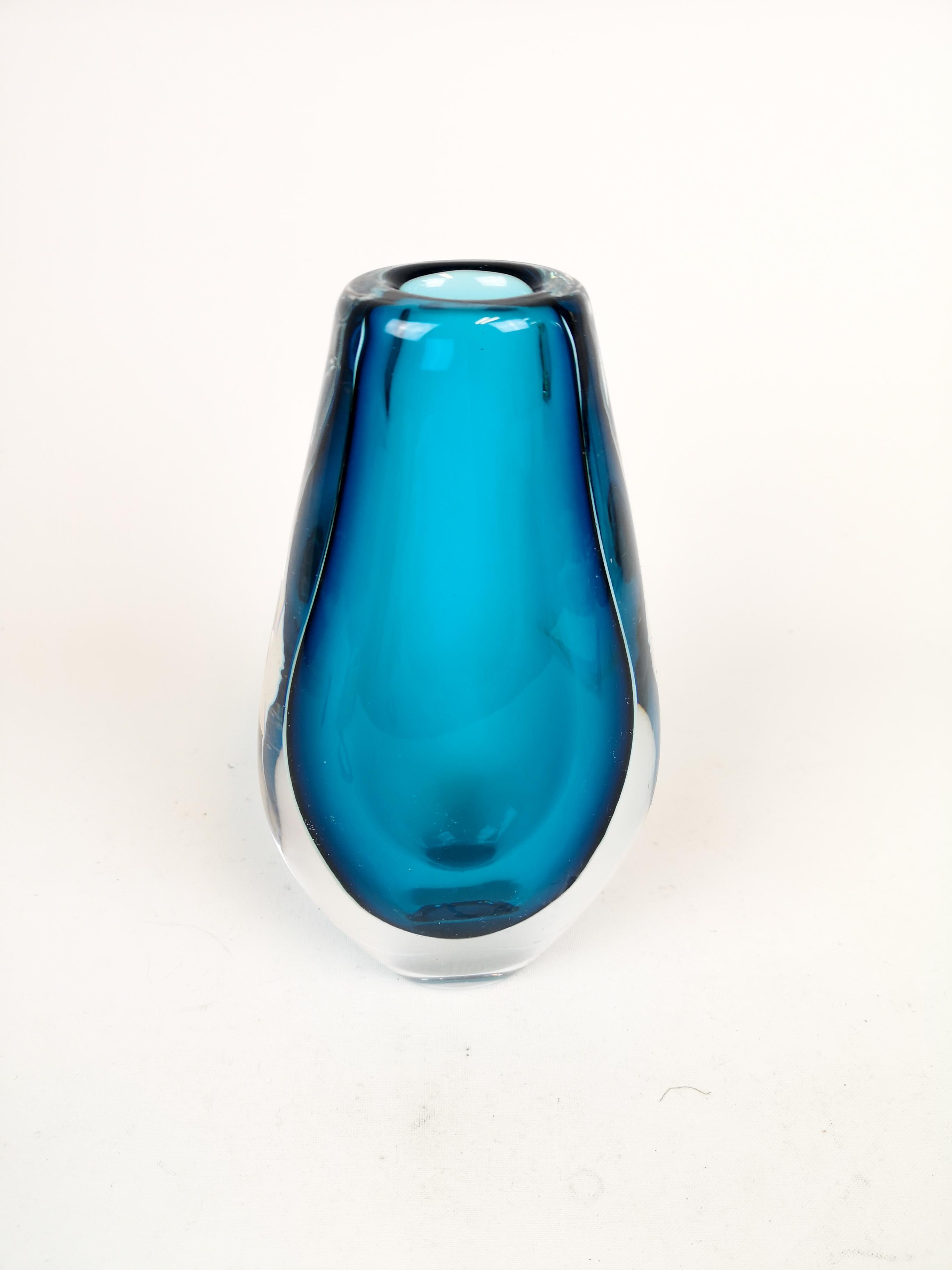 Vase en cristal lourd Sven Palmqvist Orrefors, milieu de siècle Bon état à Hillringsberg, SE