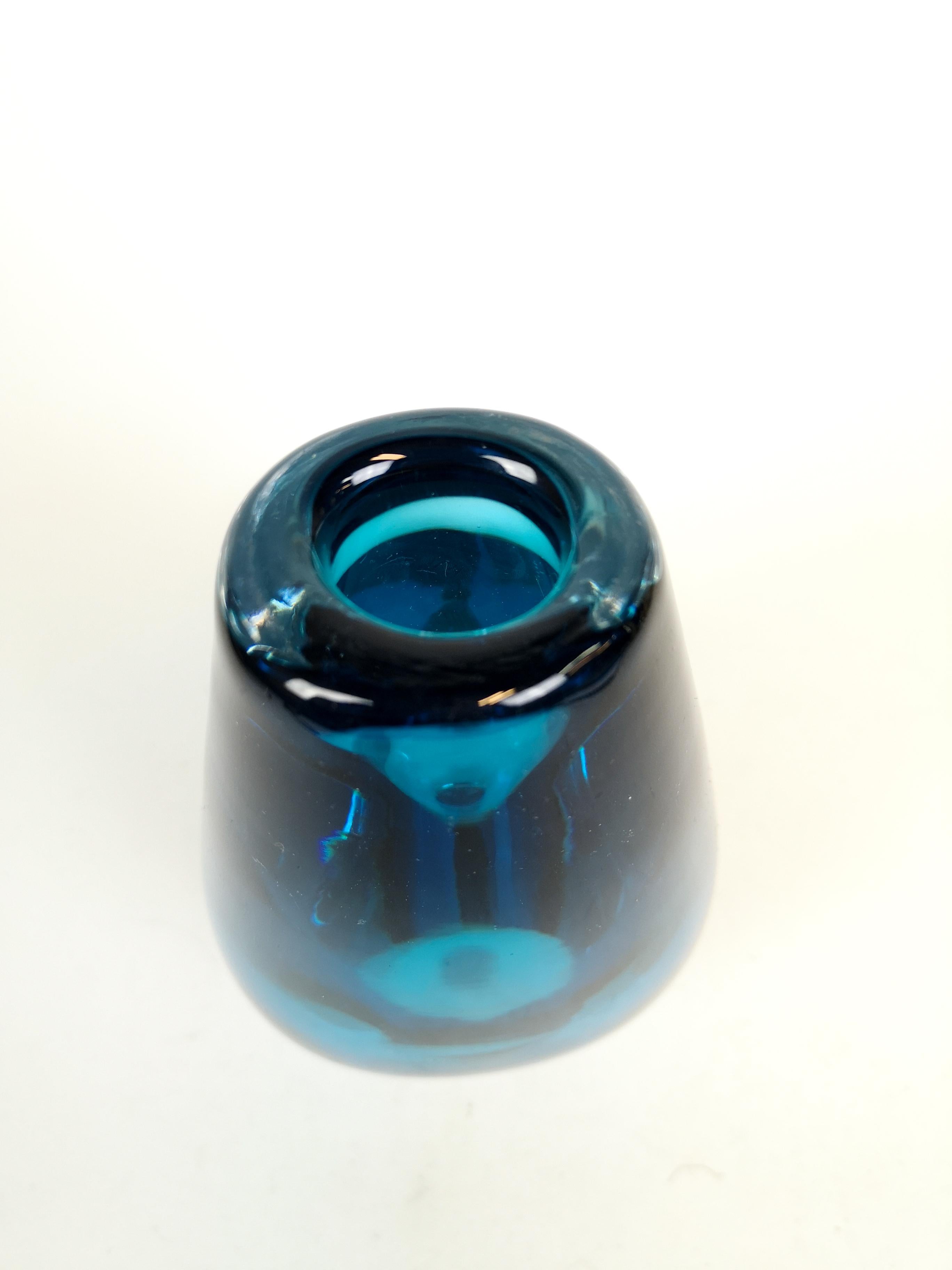 Milieu du XXe siècle Vase en cristal lourd Sven Palmqvist Orrefors, milieu de siècle