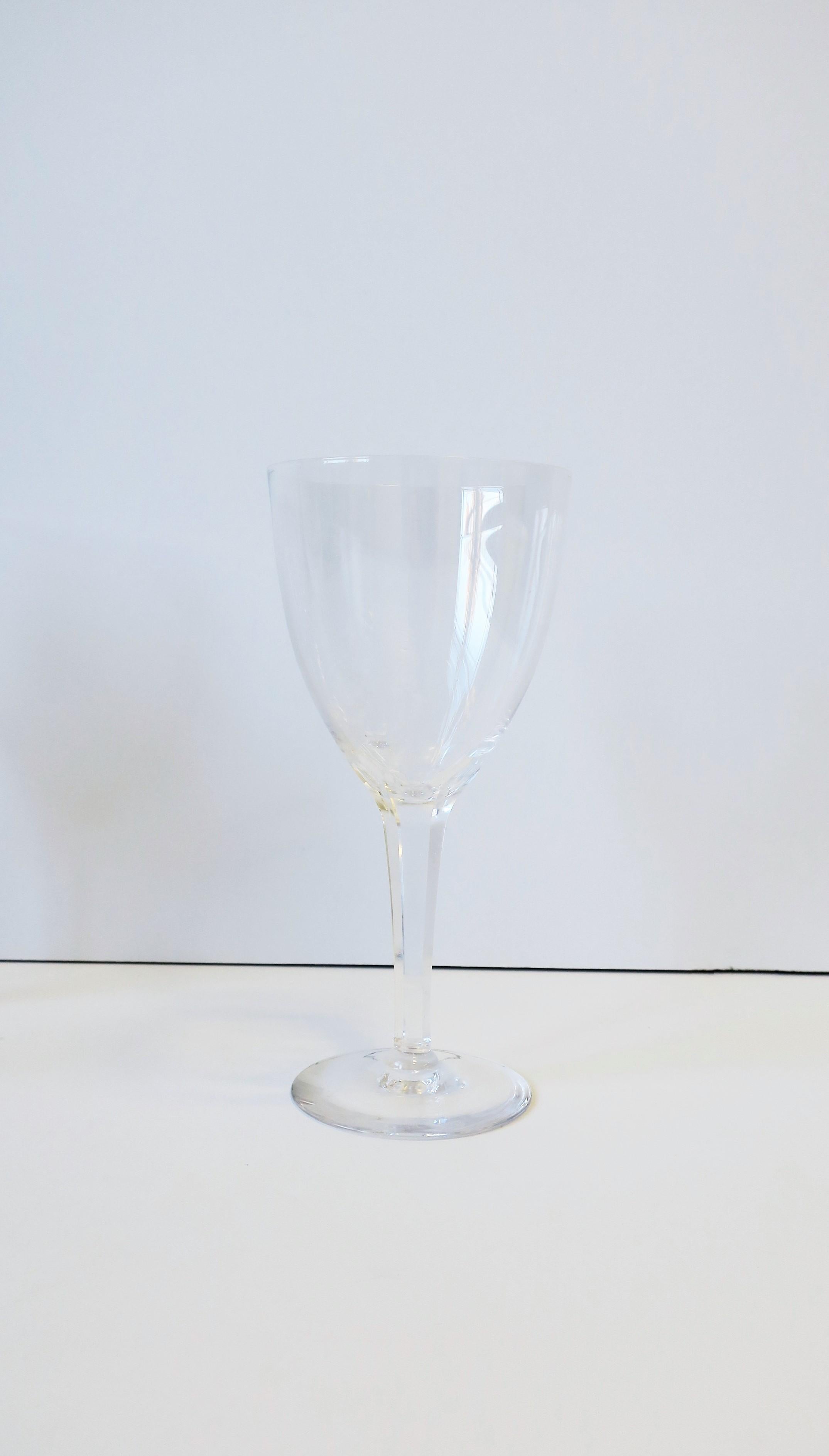 Swedish Scandinavian Modern Crystal Wine Glasses by Kosta Boda Sweden, Set of 4 For Sale