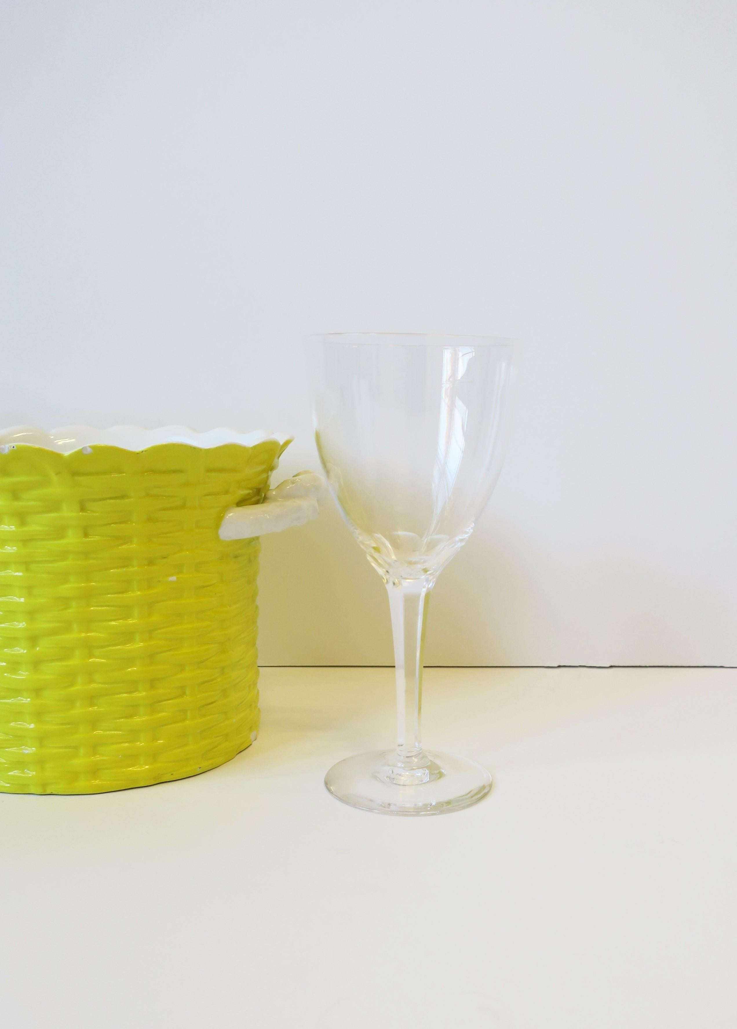 Scandinavian Modern Crystal Wine Glasses by Kosta Boda Sweden, Set of 4 In Good Condition For Sale In New York, NY