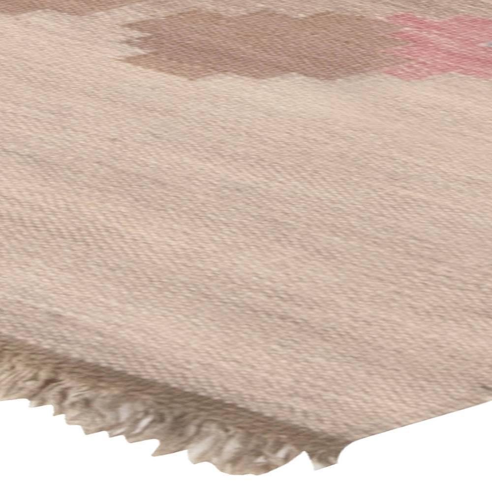 Mid-20th century Swedish Beige, Pink, Brown, Gray Wool Rug by Doris Leslie Blau 2