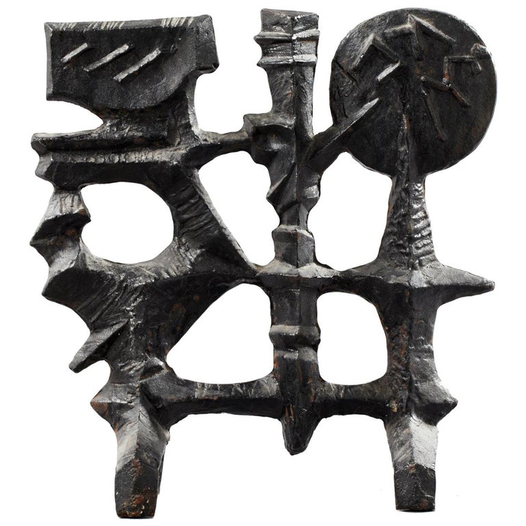 Midcentury Swedish Brutalist Fire Screen by Olle Hermansson for Husqvarna  at 1stDibs