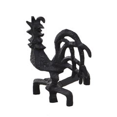 Midcentury Swedish Brutalist Rooster as Fire Screen Olle Hermansson, Husqvarna