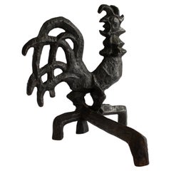 Schwedischer brutalistischer Hahn aus der Mitte des Jahrhunderts als Kaminschirm von Olle Hermansson, Husqvarna