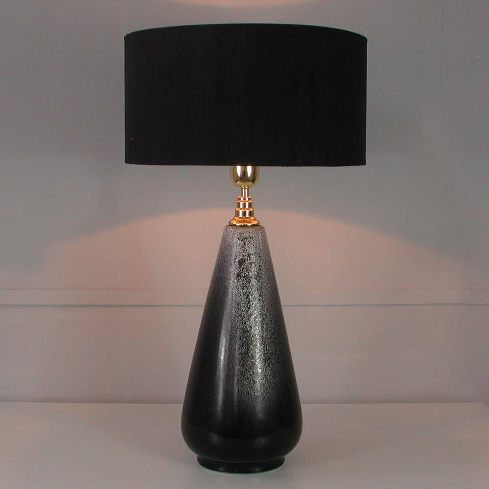 Midcentury Swedish Ceramic Table Lamp, attr. Ingrid Atterberg for Ekeby, 1960s 4
