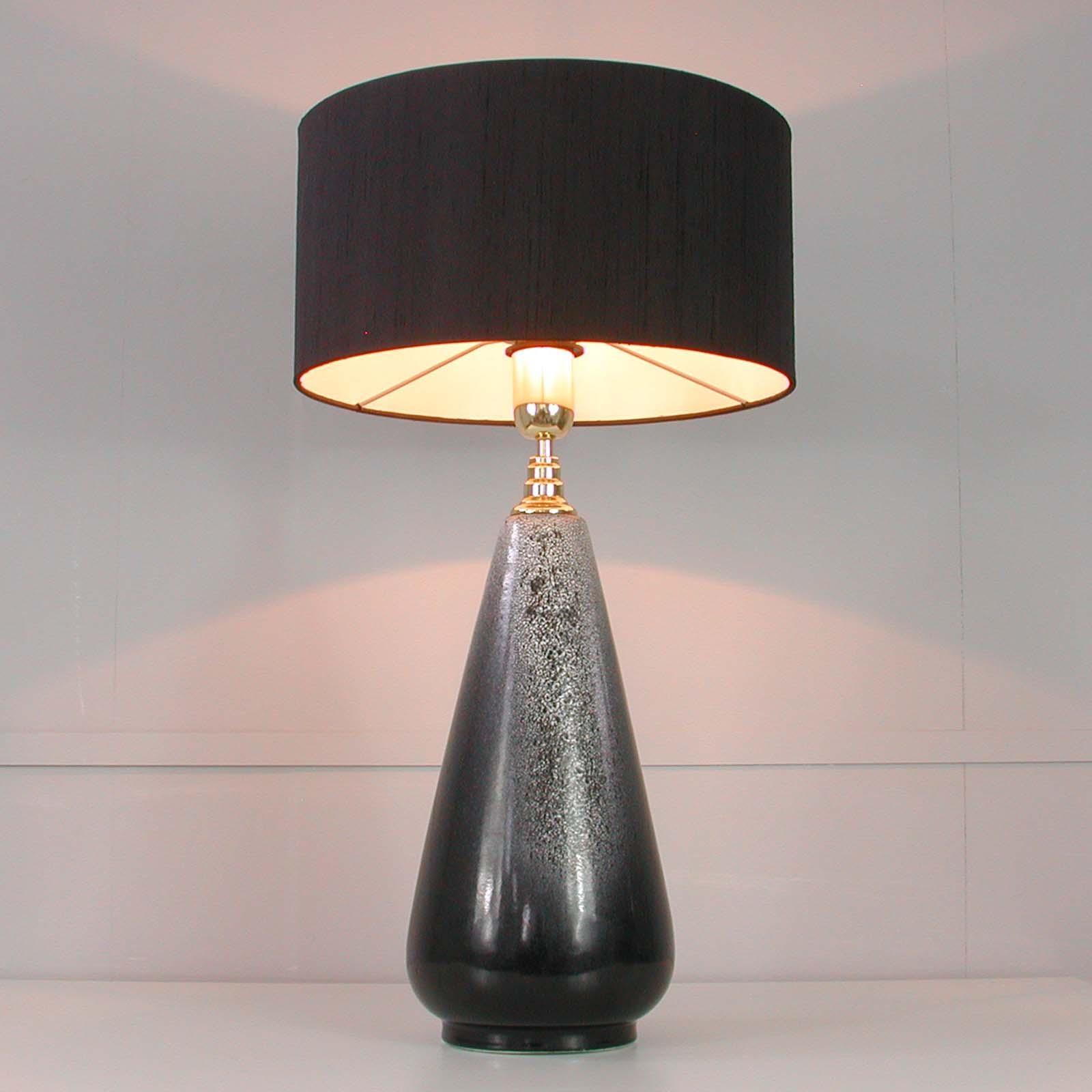 Midcentury Swedish Ceramic Table Lamp, attr. Ingrid Atterberg for Ekeby, 1960s 5