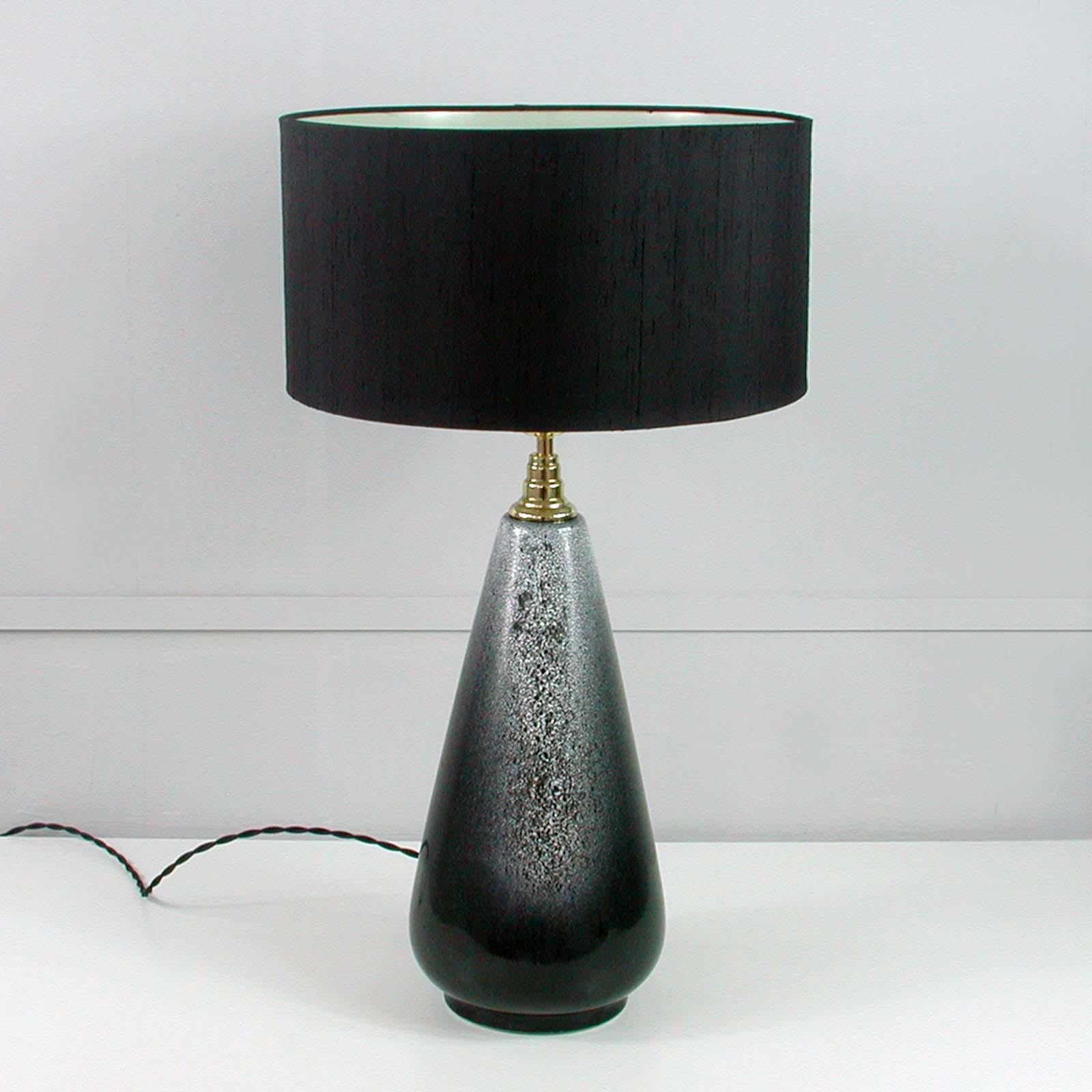 Mid-Century Modern Midcentury Swedish Ceramic Table Lamp, attr. Ingrid Atterberg for Ekeby, 1960s