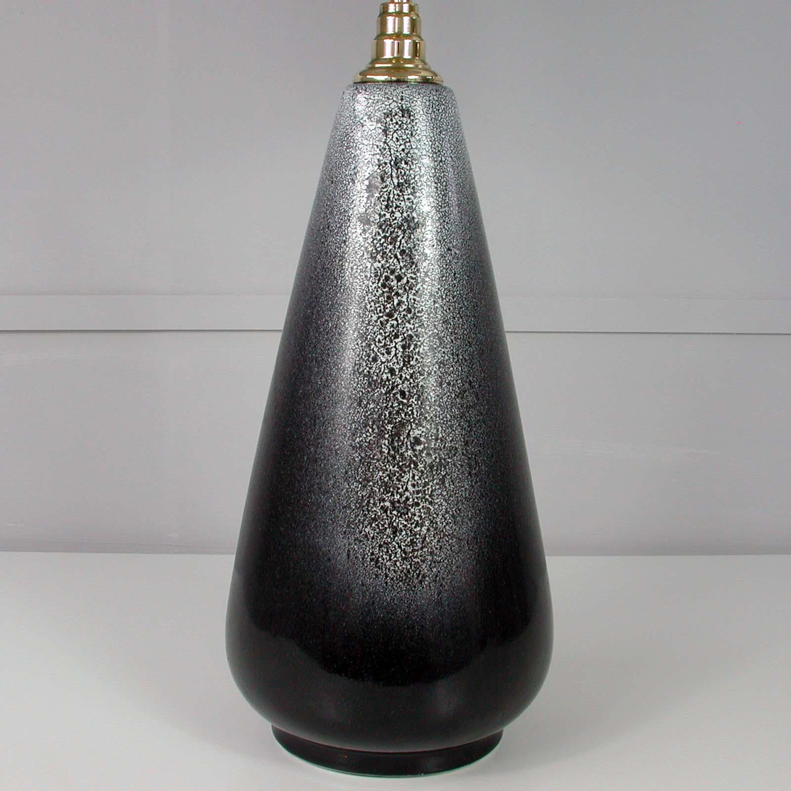 Midcentury Swedish Ceramic Table Lamp, attr. Ingrid Atterberg for Ekeby, 1960s 1