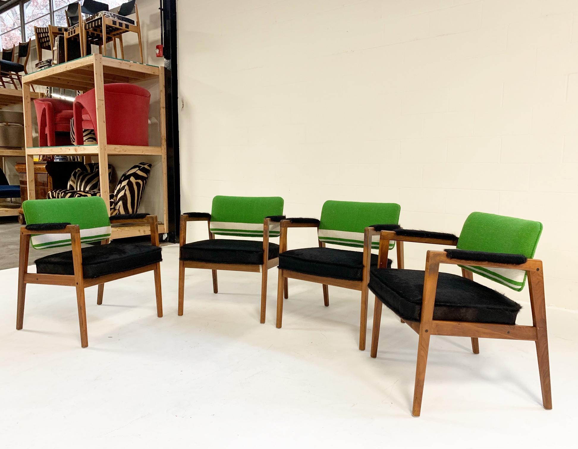 Midcentury Swedish Chairs in Brazilian Cowhide and Isabel Marant Silk Wool 2