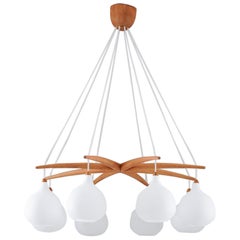 Midcentury Swedish Chandelier by Luxus