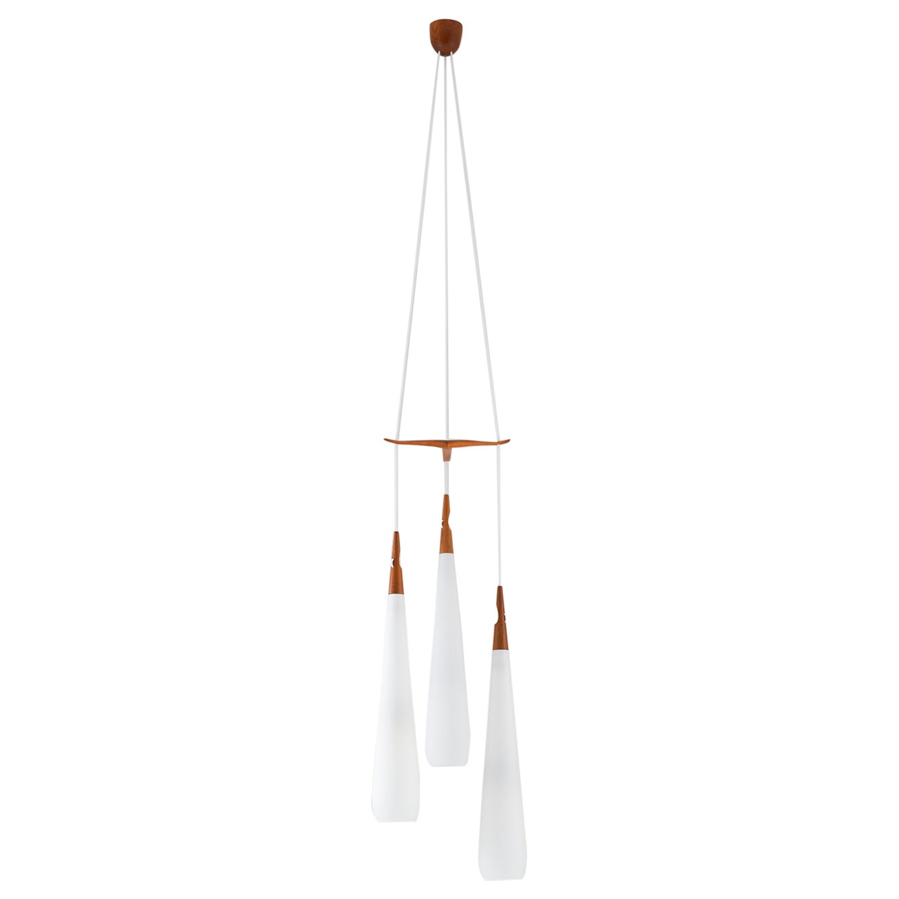Lampadario svedese di metà secolo di Luxus, Svezia in vendita