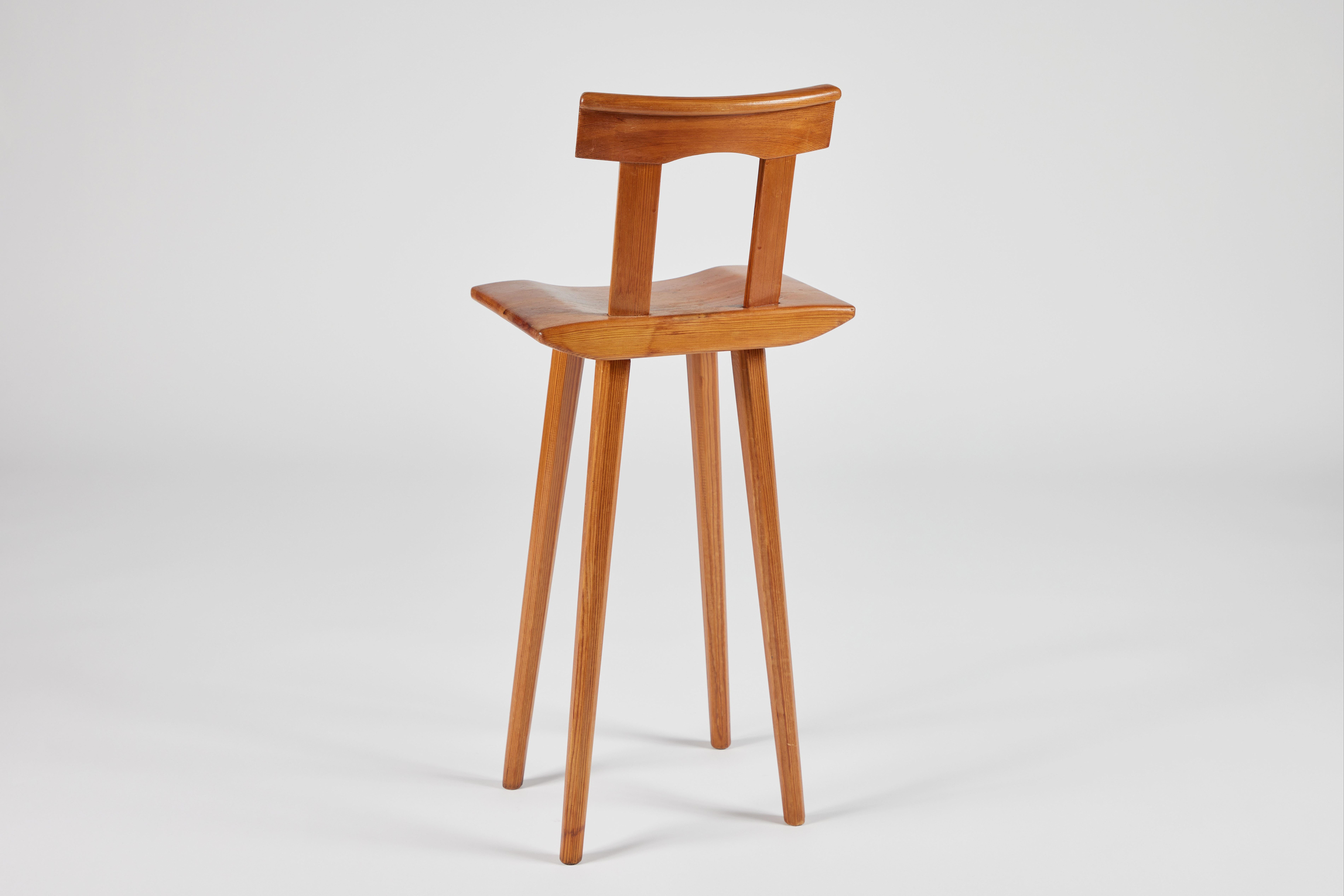 Mid-20th Century Midcentury Swedish Child's High Chair or Stool by Bengt Lundgren For Sale
