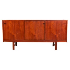 Midcentury Swedish Danish Teak Sideboard Credenza