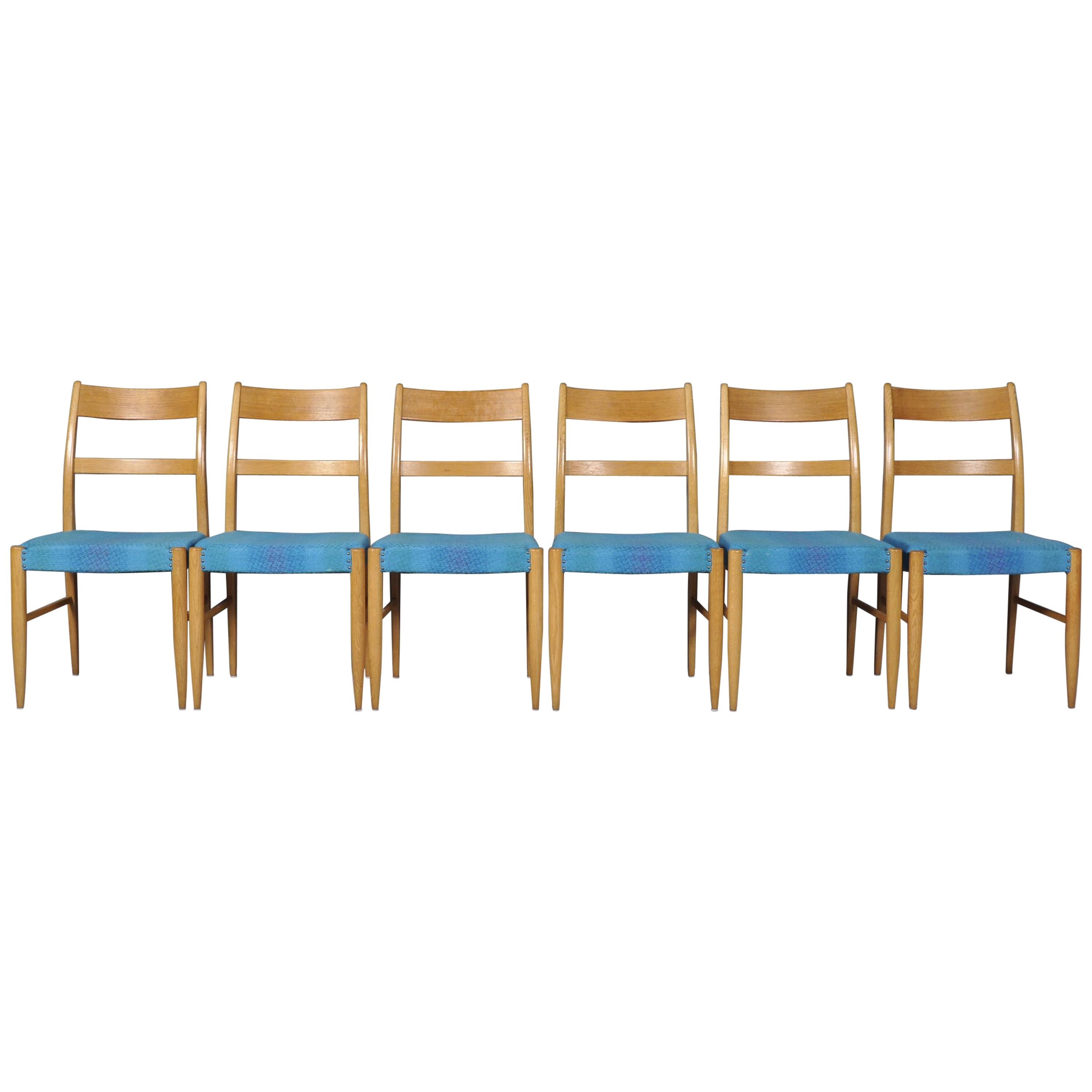 Midcentury Swedish Dining Chairs, 1960s, Set of Six