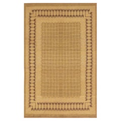 Schwedischer doppelseitiger Flachgewebe-Teppich aus der Jahrhundertmitte