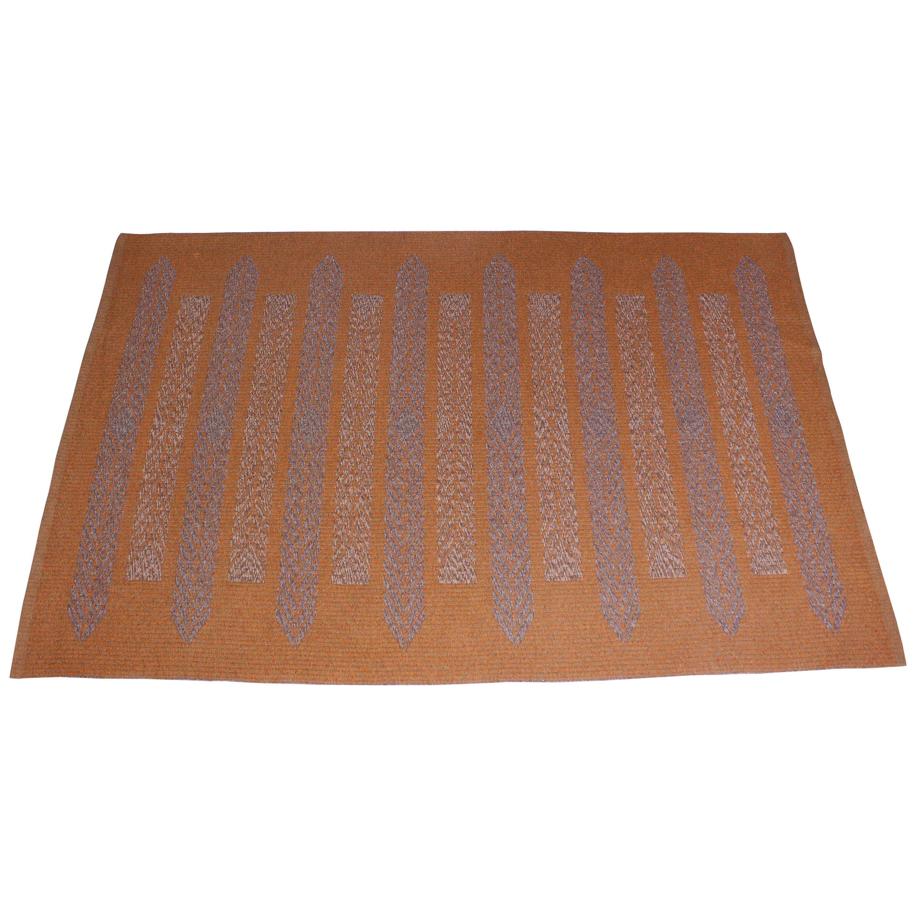 Midcentury Swedish Double Weave Carpet, 1960s For Sale at 1stDibs