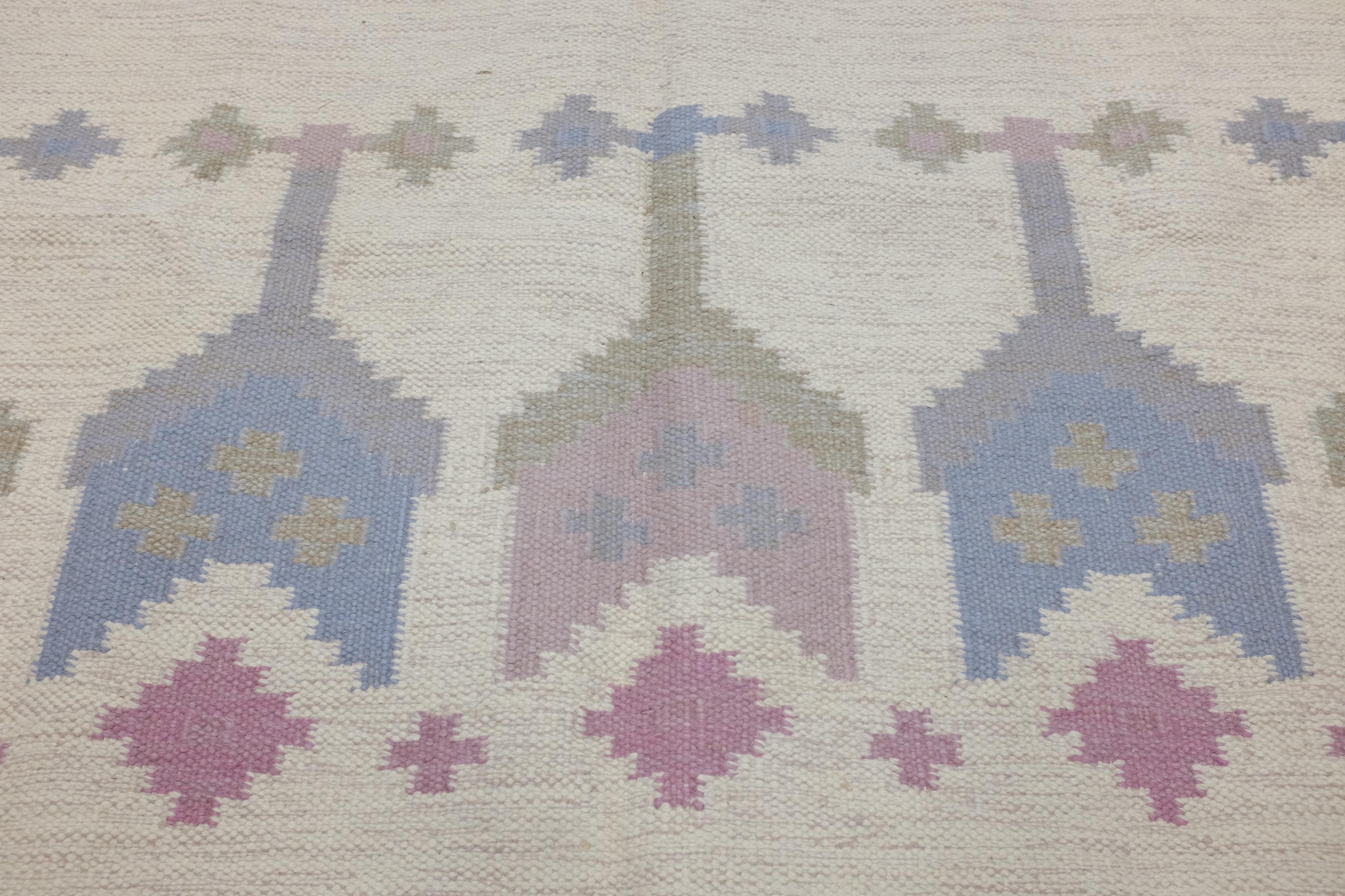 Mid-20th Century Midcentury Swedish Flat-Weave Carpet, 1950s