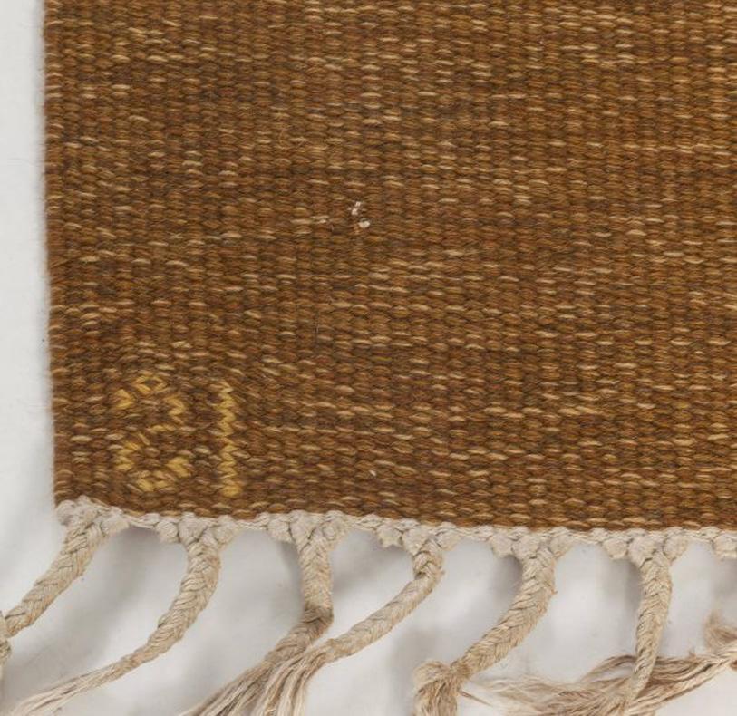 20th Century Doris Leslie Blau Collection Midcentury Swedish Flat-Weave Rug by Ingegerd Silow