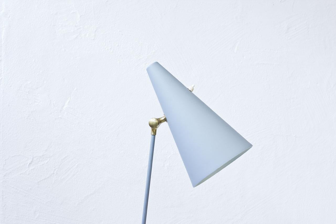 20th Century Midcentury Swedish Floor Lamp in Metal