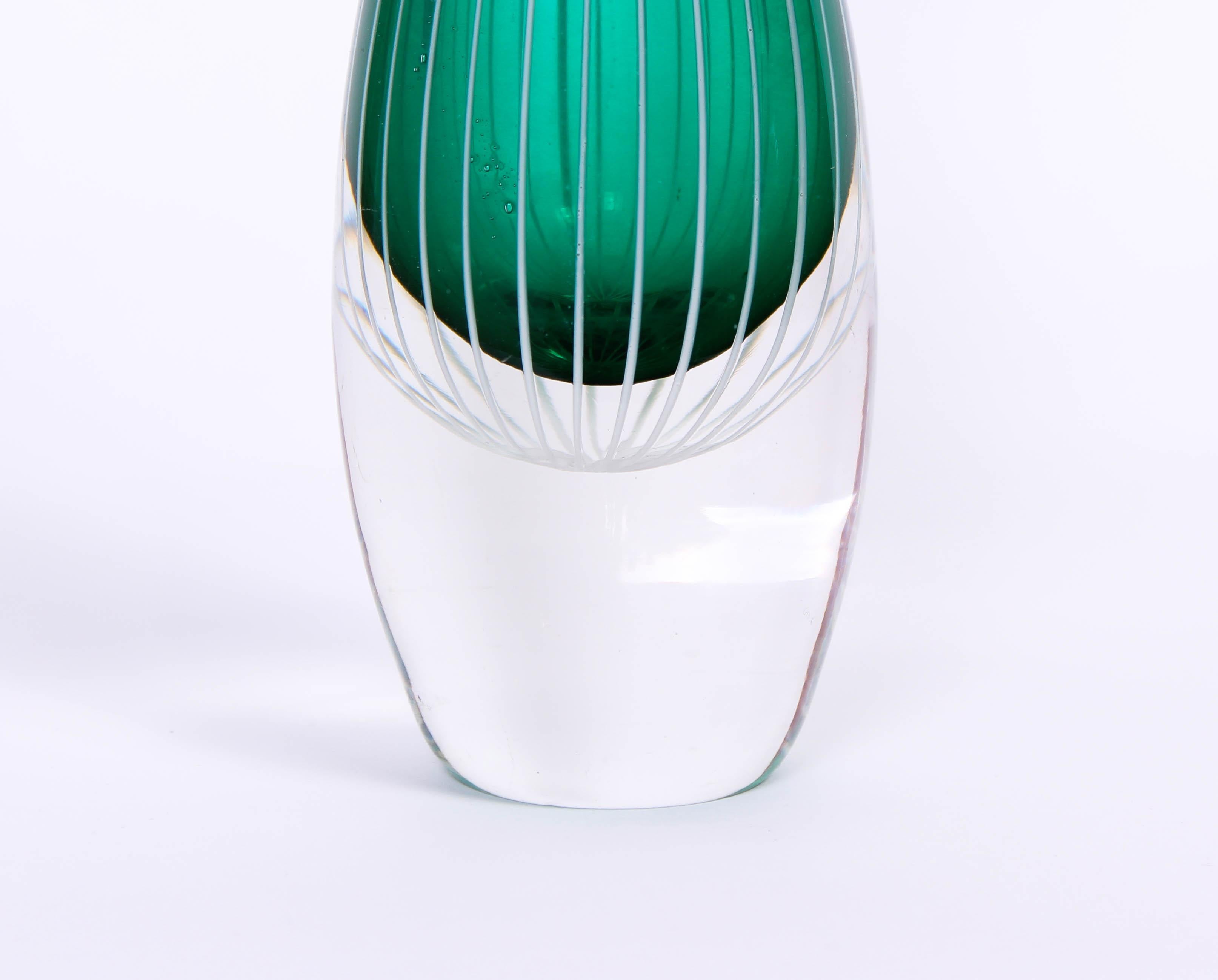 Mid-20th Century Midcentury Swedish Glass Vase, 1950s
