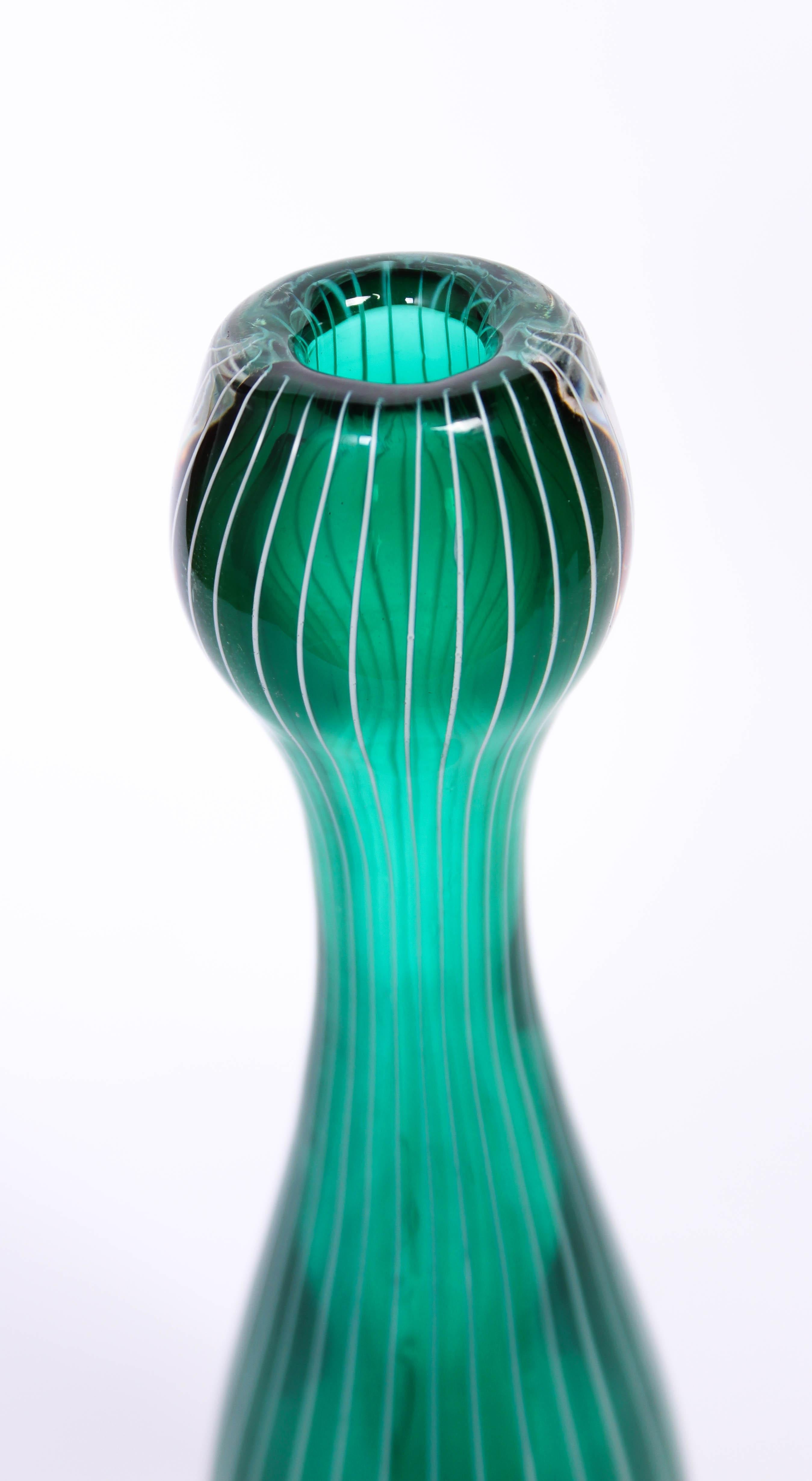 Midcentury Swedish Glass Vase, 1950s 2
