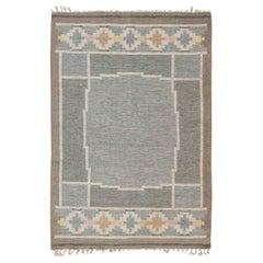 Midcentury Swedish Handmade Rug by Ingegerd Silow