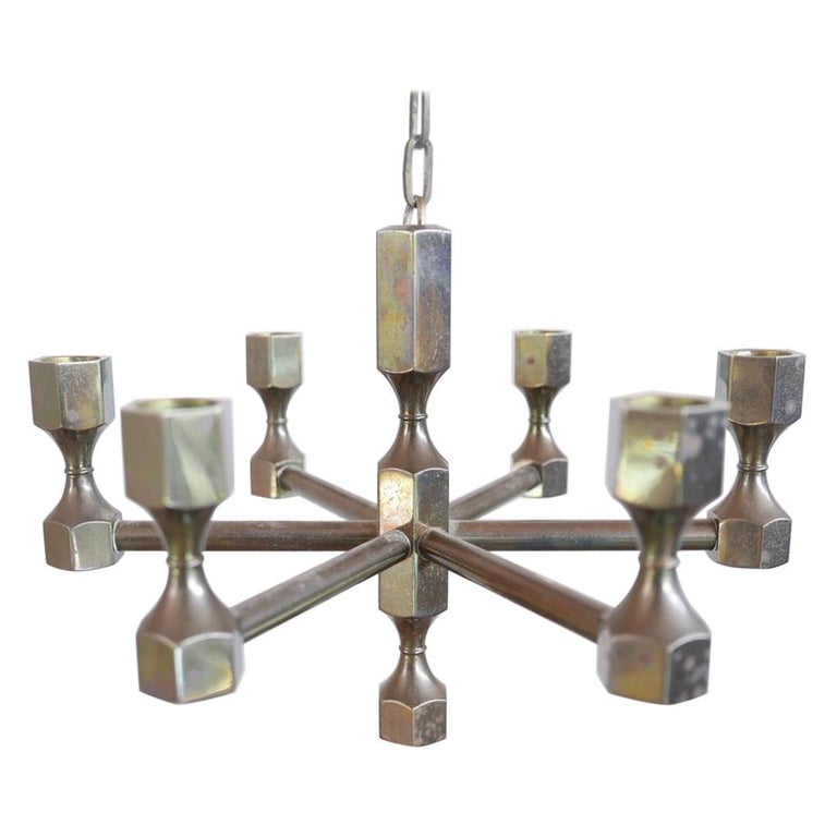 Midcentury Swedish Hanging Candelabra For Sale at 1stDibs