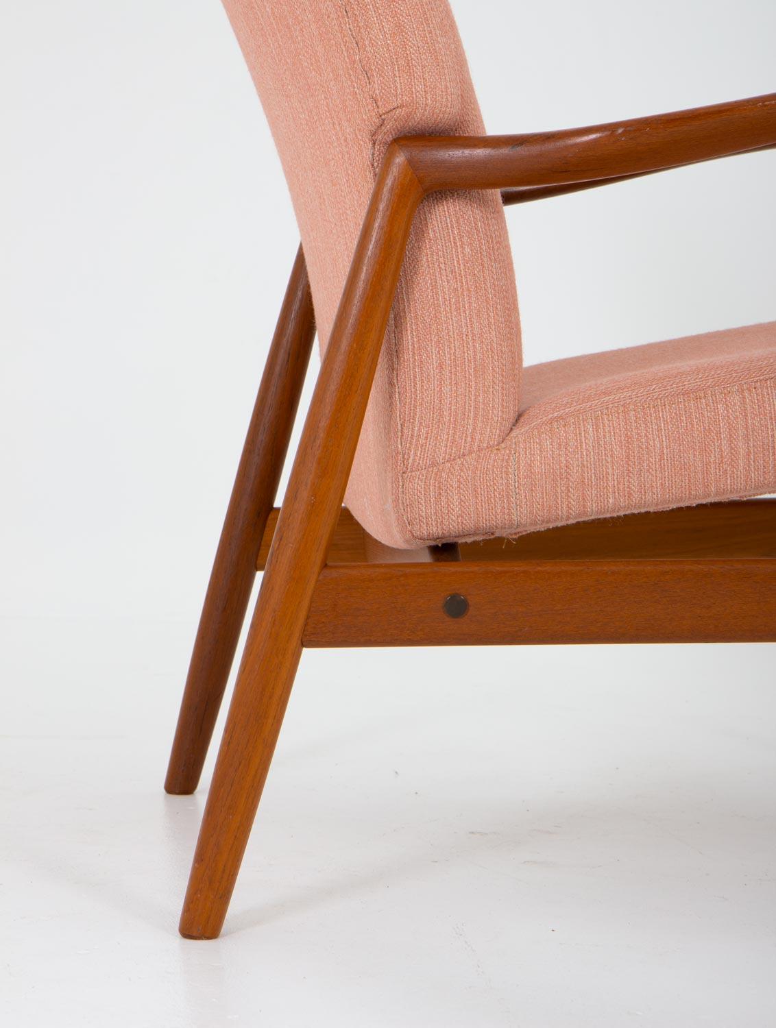 20th Century Midcentury Swedish Lounge Chair by Bertil Fridhagen for Bodafors For Sale