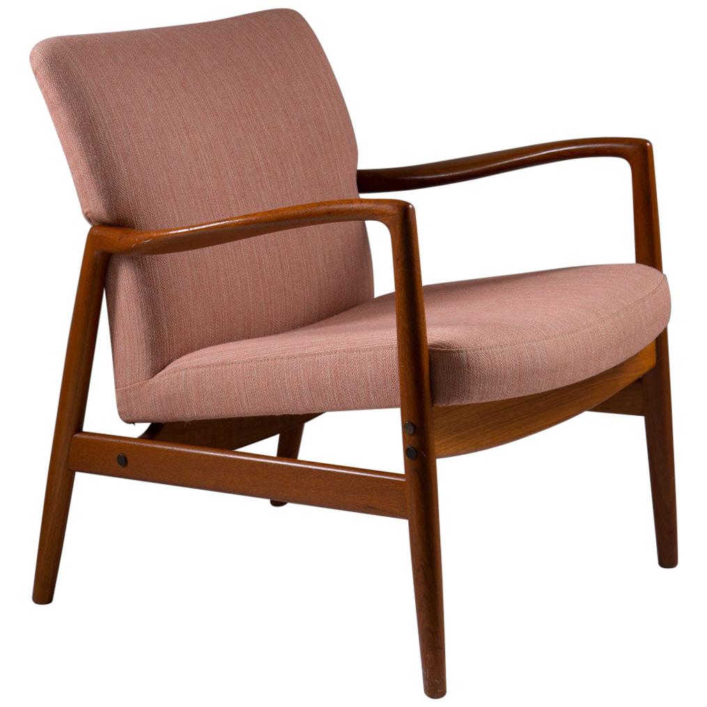 Midcentury Swedish Lounge Chair by Bertil Fridhagen for Bodafors