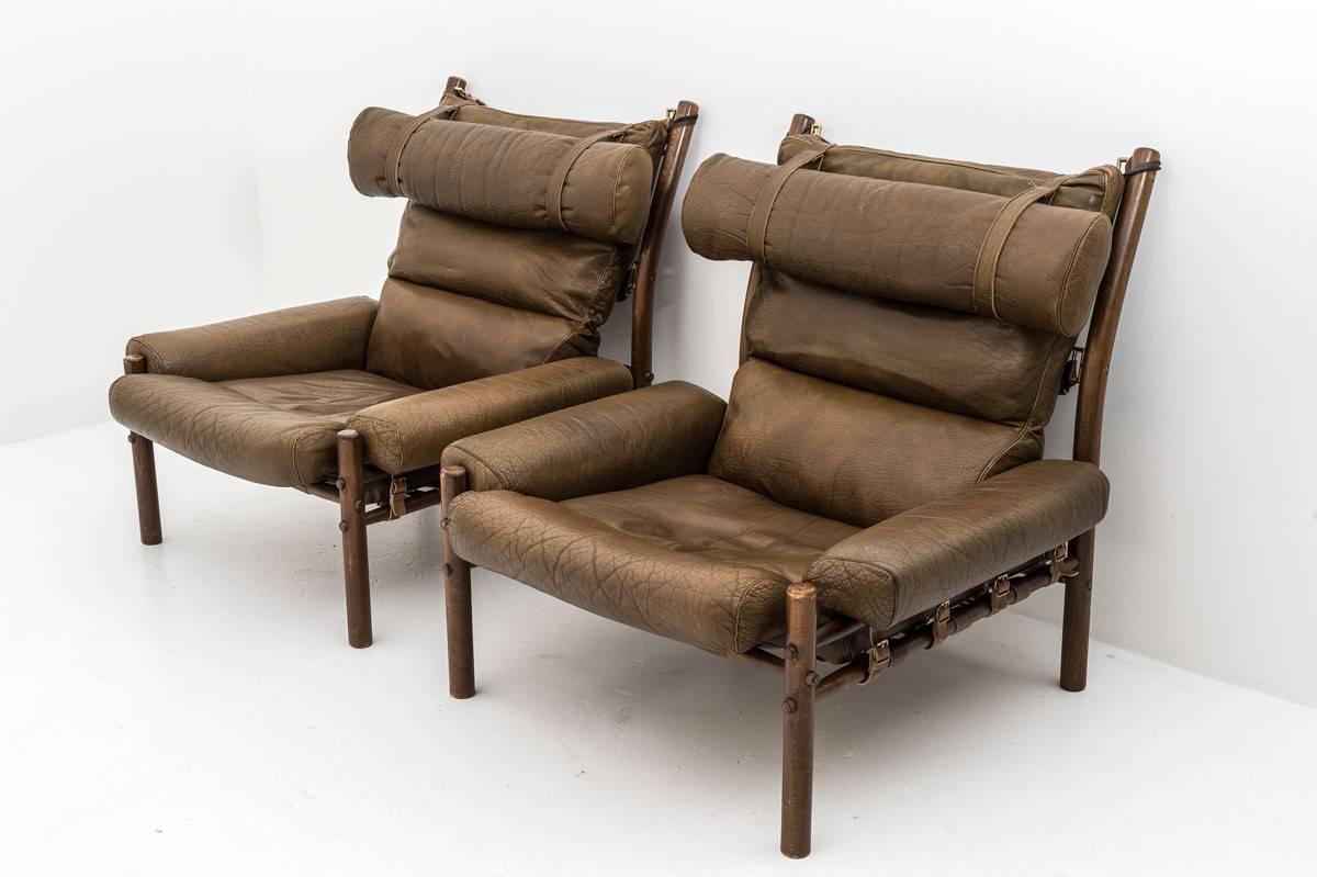 A set of four lounge chairs model 