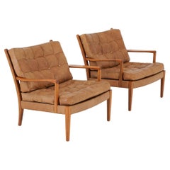 Mid-Century Swedish Lounge Chairs "Löven" by Arne Norell