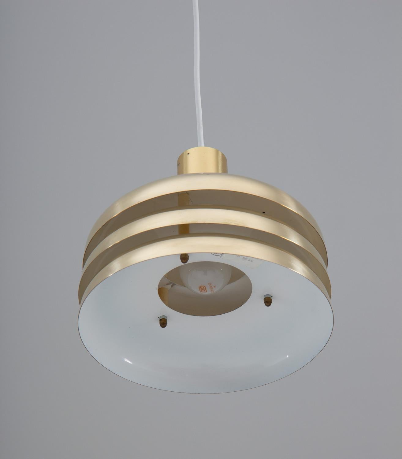Midcentury Swedish Pendants in Brass by Hans-Agne Jakobsson In Good Condition In Karlstad, SE