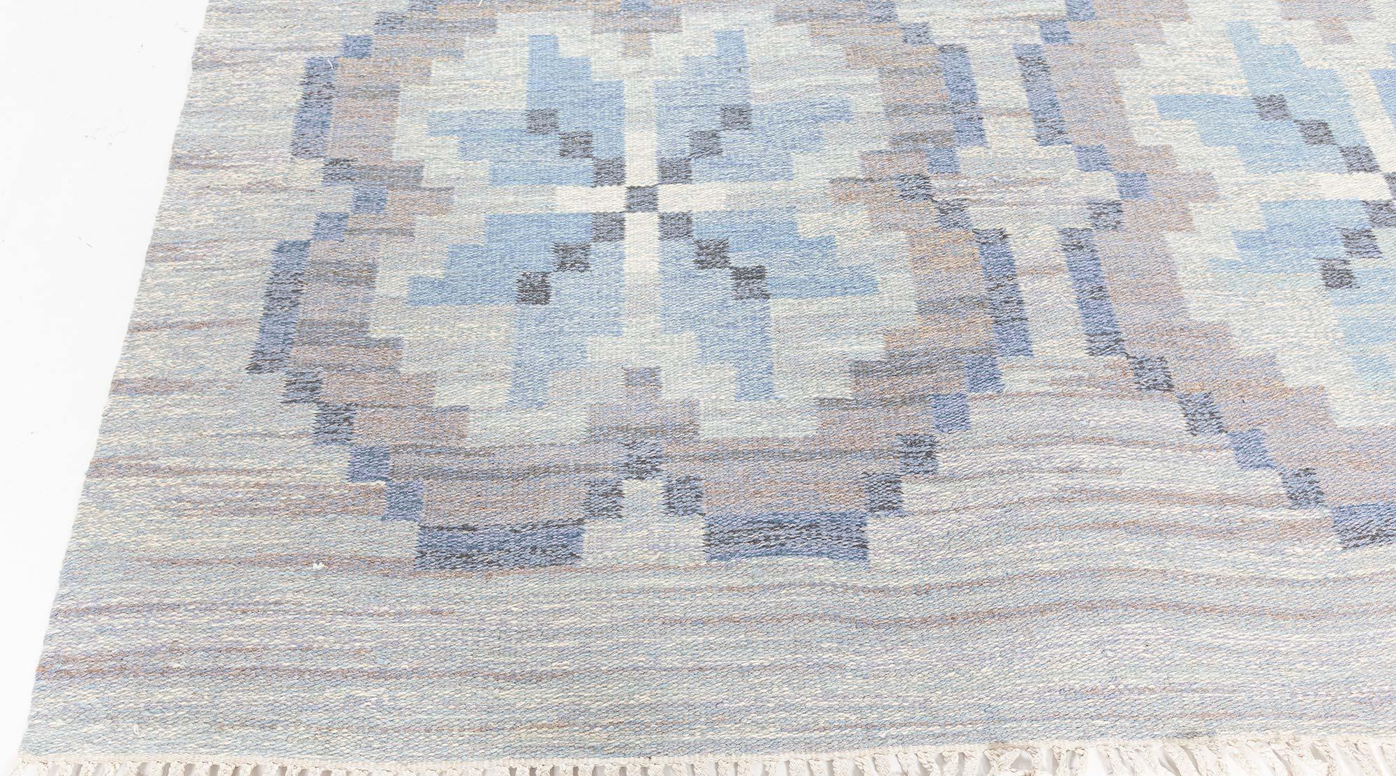 Schwedischer Rolakan-Teppich von Ingegerd Silow aus der Jahrhundertmitte (20. Jahrhundert) im Angebot