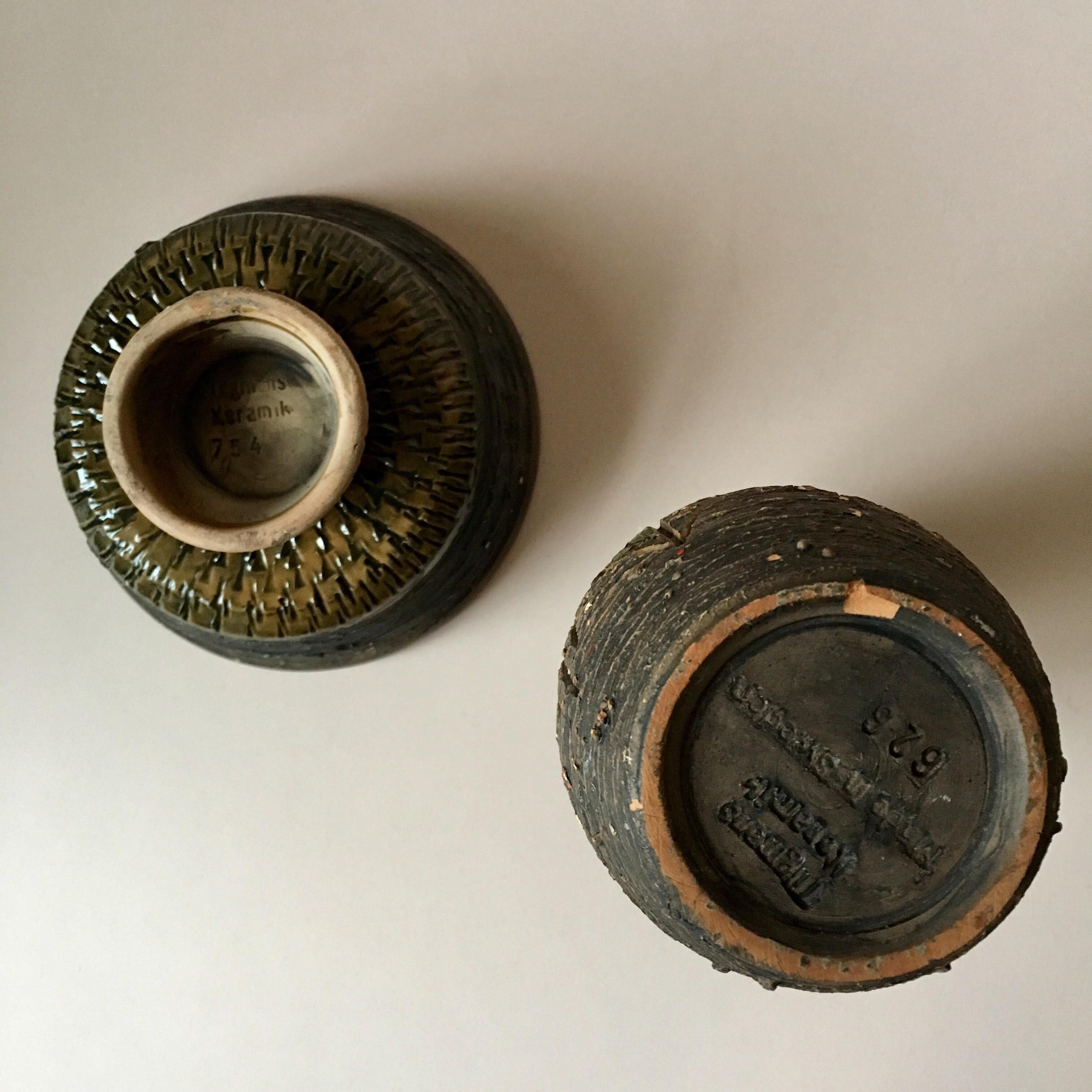 Ceramic Midcentury Swedish Rustic Pottery Set from Tilgmans Keramik For Sale