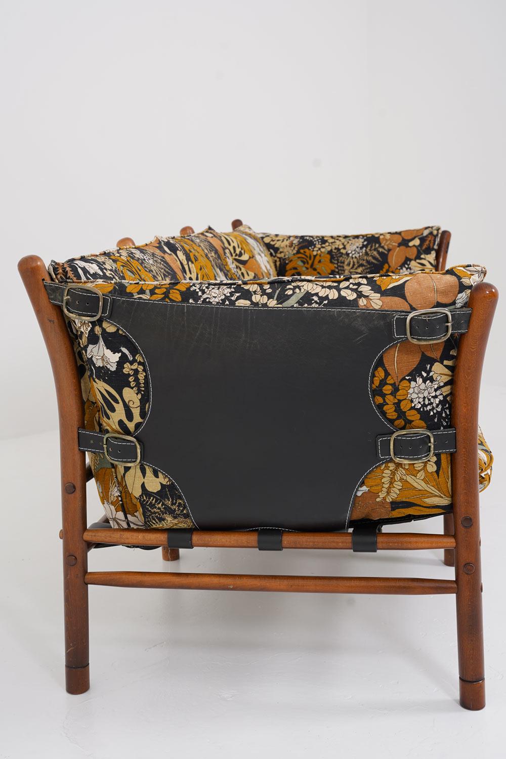 Leather Midcentury Swedish Sofa 