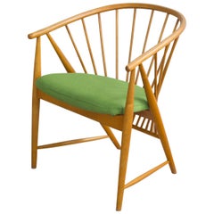 Midcentury Swedish Sun Feather Chair by Sonna Rosén for Nässjö Stolfabrik